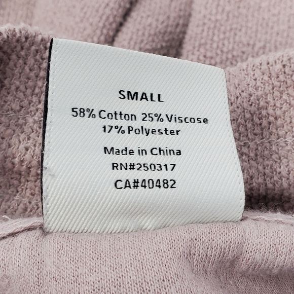 VARLEY MACEO TEXTURED MOCK NECK SWEATSHIRT DUSTY ROSE MAUVE WOMEN SMALL - Picture 10 of 15